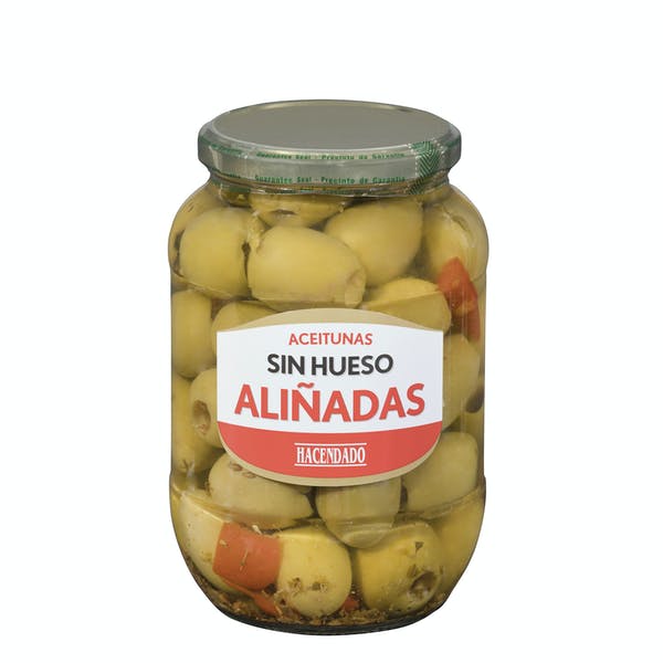 Aceitunas aliñadas Hacendado sin hueso Mercadona