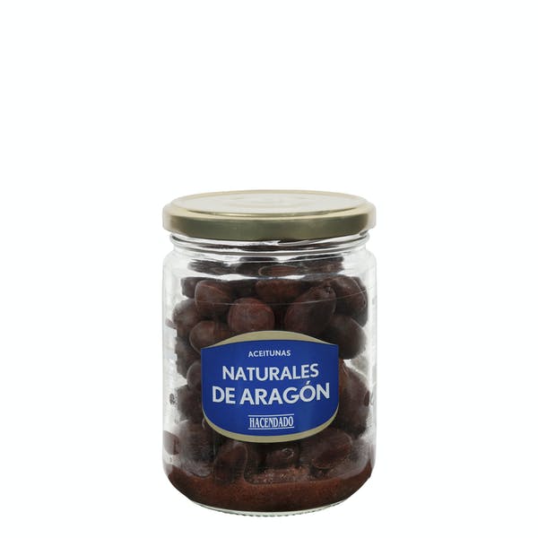 Aceitunas negras naturales de Aragón Hacendado Mercadona