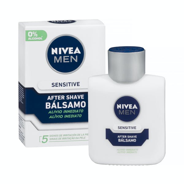After shave bálsamo sensitive Nivea Men 0 alcohol antiirritación 【2024】