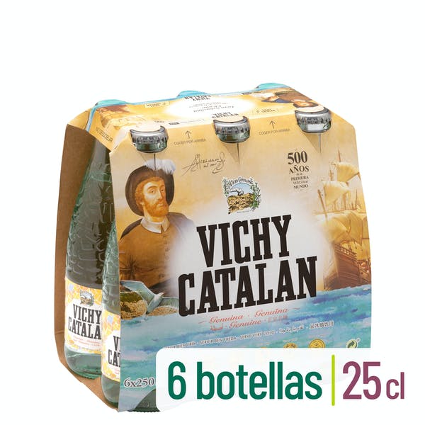 Agua mineral con gas pequeña Vichy Catalan Mercadona