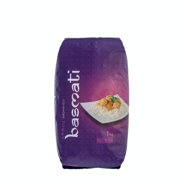 Arroz basmati aromático Hacendado Mercadona