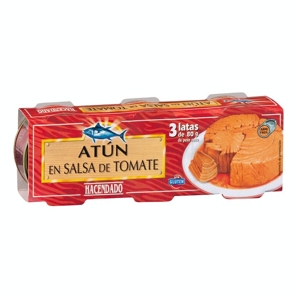 Atún en salsa de tomate Hacendado Mercadona