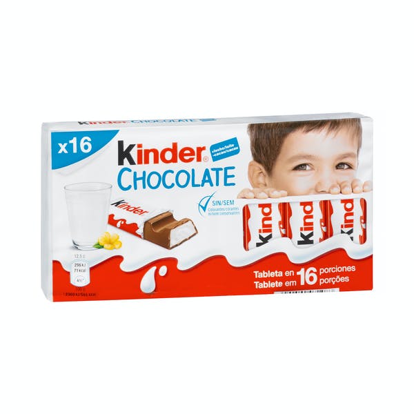 Barritas de chocolate con leche Kinder rellenas de leche Mercadona
