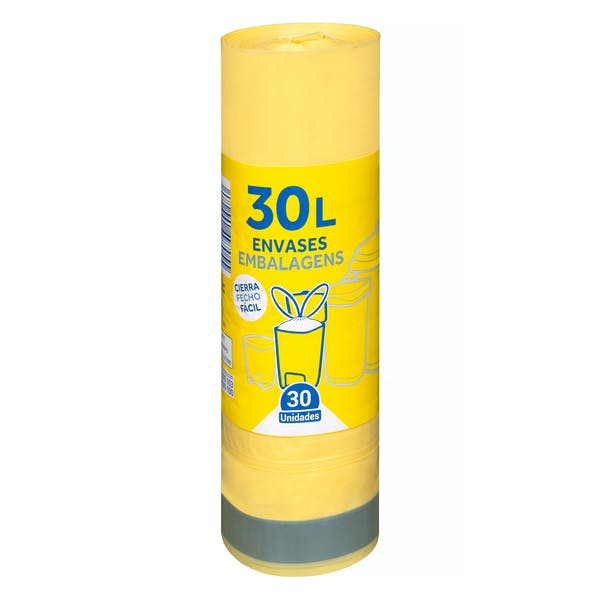 Bolsa de basura envases Bosque Verde 30L cubo mediano Mercadona