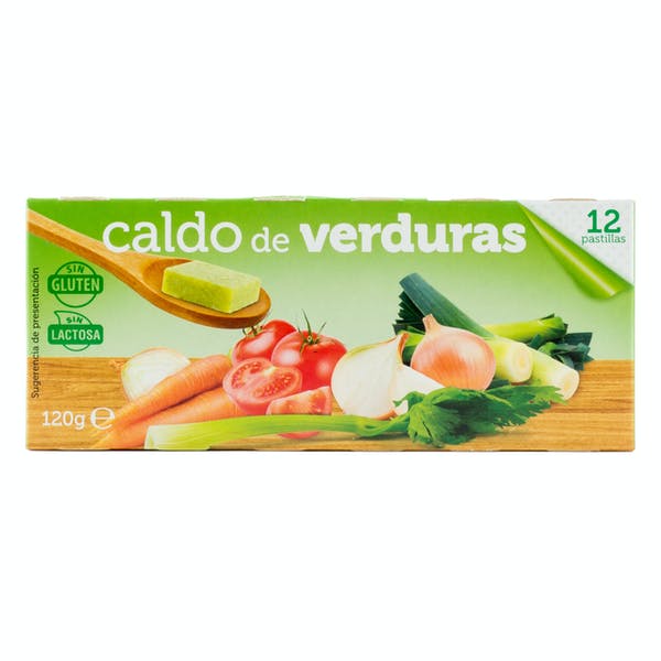 Caldo de verduras en pastillas Mercadona