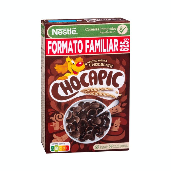 Cereales integrales copos de trigo Chocapic Nestlé con chocolate Mercadona