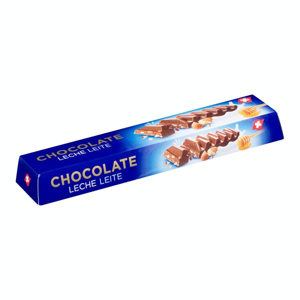 Chocolate con leche Hacendado almendra troceada y miel Mercadona