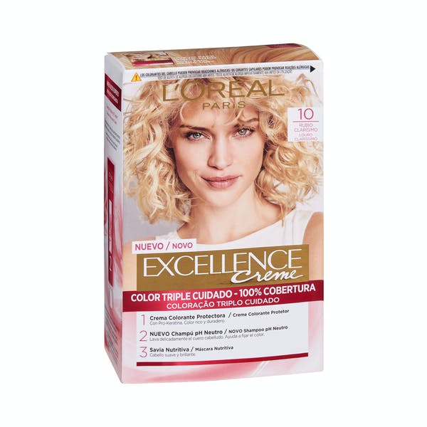 Coloración permanente L'Oréal 10 rubio muy claro Mercadona