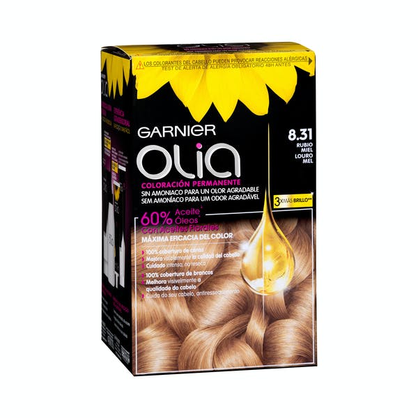 Coloración permanente sin amoníaco Garnier 8.31 rubio miel Mercadona