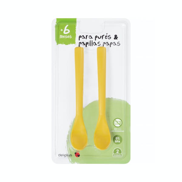 Cucharas bebé +6 meses para purés y papillas Deliplus Mercadona