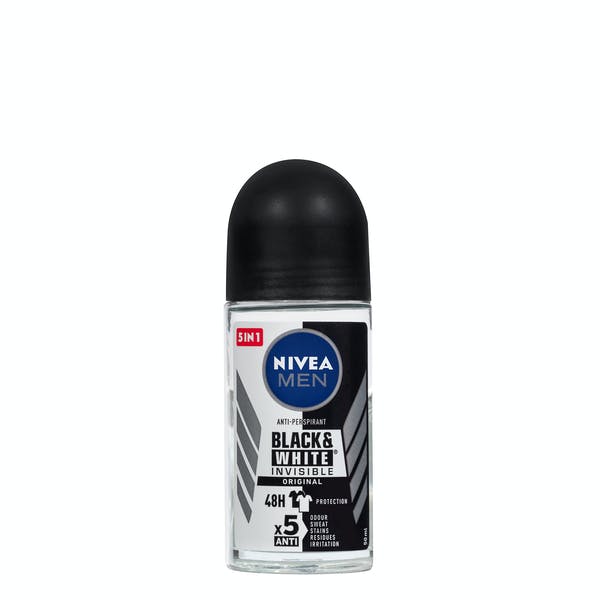 Desodorante roll-on invisible black & white Nivea Men Mercadona