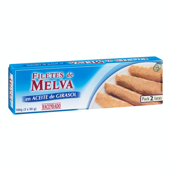 Filetes de melva en aceite de girasol Hacendado Mercadona