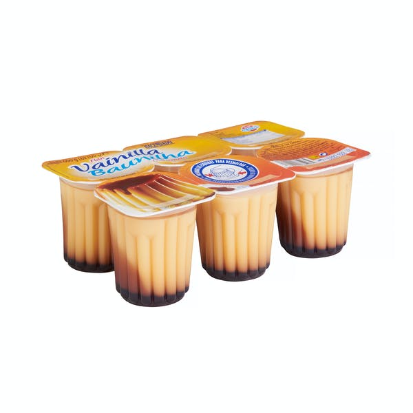 Flan de vainilla con caramelo Hacendado Mercadona