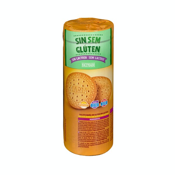 Galletas María sin gluten y sin lactosa Hacendado Mercadona