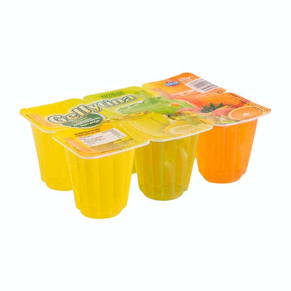 Gelatina sabores limón, multifrutas y naranja Hacendado Mercadona