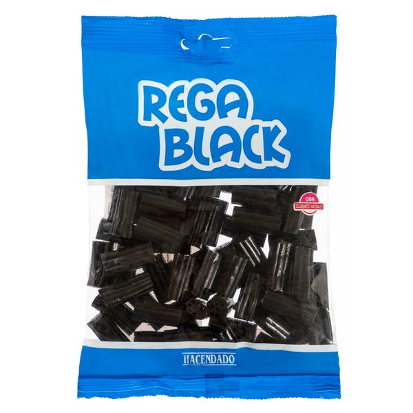 Golosinas regaliz negro Hacendado Mercadona