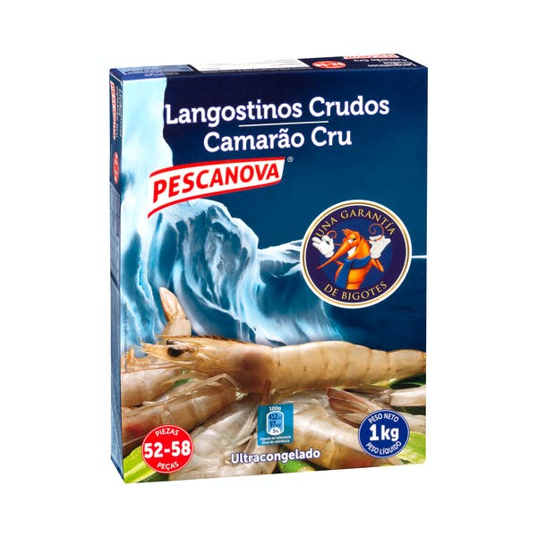 Langostino crudo Pescanova ultracongelado Mercadona