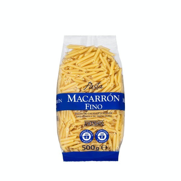 Macarrón fino Hacendado Mercadona