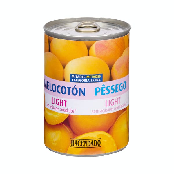 Melocotón light Hacendado sin azúcares añadidos Mercadona