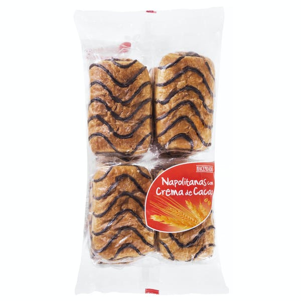Napolitanas con crema de cacao Hacendado Mercadona