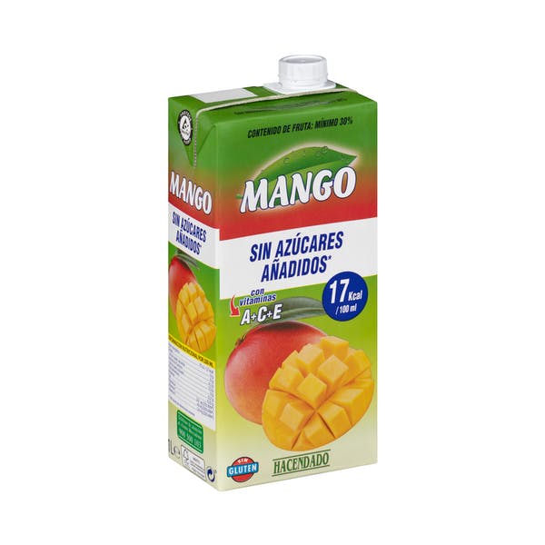 Néctar de mango Hacendado sin azúcares añadidos Mercadona