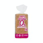 Pan de molde 100% integral Hacendado 0% azúcares añadidos Mercadona
