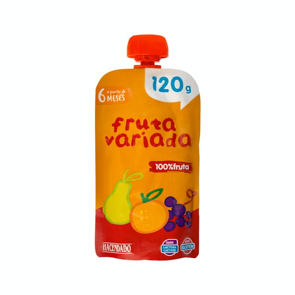Papilla fruta variada +6 meses Hacendado Mercadona