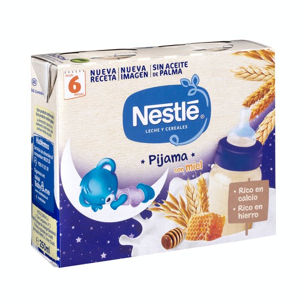 Papilla líquida leche y cereales con miel Nestlé Pijama +6 meses Mercadona