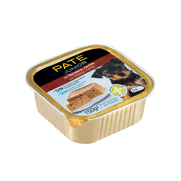 Paté perro júnior Delikuit con ternera y leche Mercadona