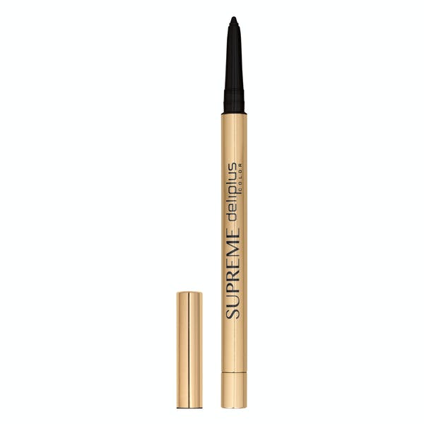 Perfilador de ojos Supreme Deliplus 01 negro con glitter dorado Mercadona