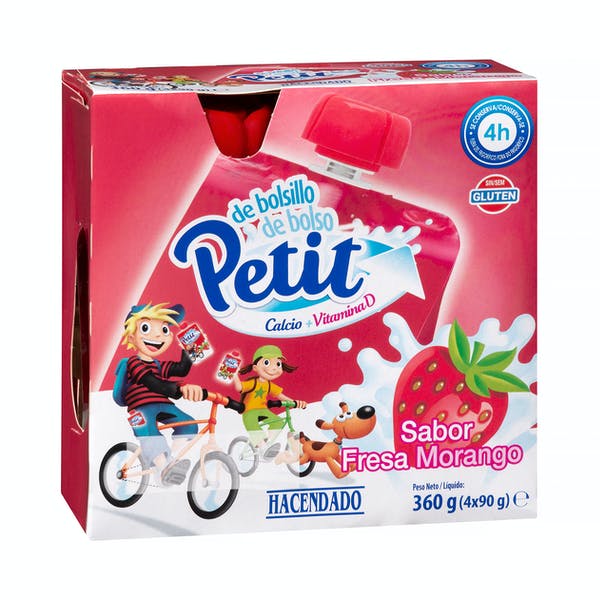 Petit de bolsillo de fresa Hacendado Mercadona