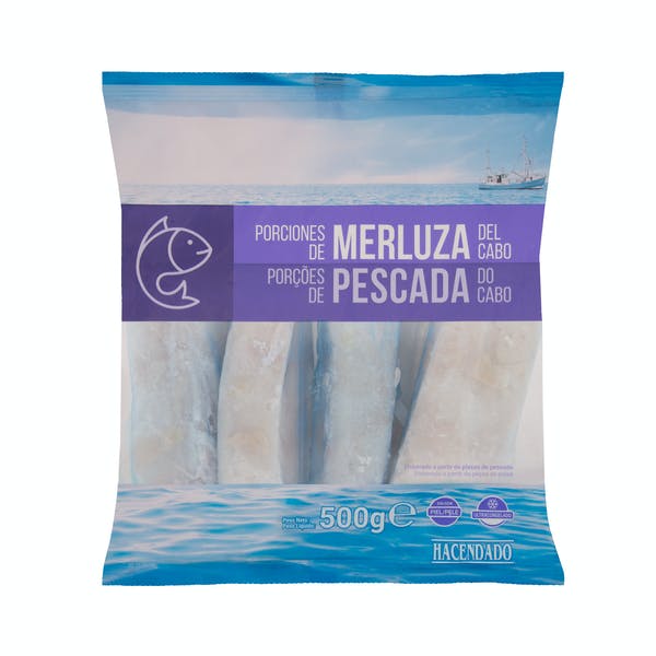 Porciones de merluza del cabo Hacendado ultracongeladas Mercadona
