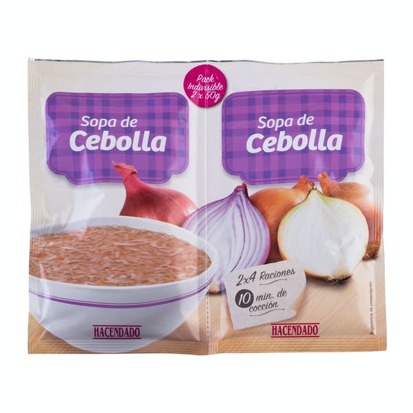 Sopa de cebolla Hacendado Mercadona