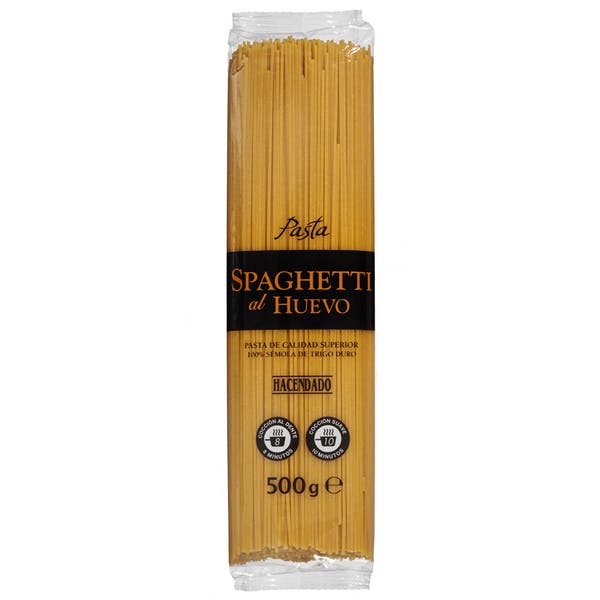 Spaghetti al huevo Hacendado Mercadona