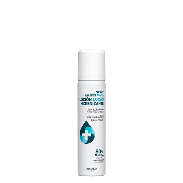 Spray manos loción higienizante Deliplus 80% alcohol Mercadona