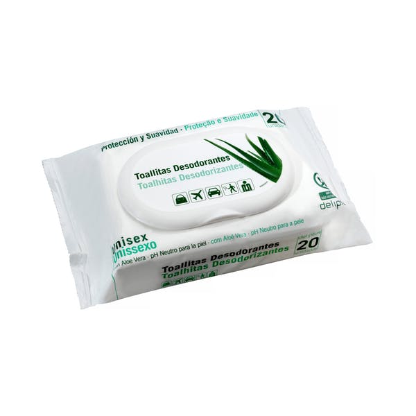 Toallitas desodorantes con aloe vera Deliplus Mercadona