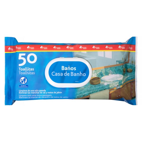 Toallitas limpiadoras de baños Bosque Verde Mercadona