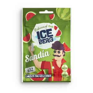 DIA ICEBERG chicle sabor sandía sin azúcar bolsa 45 gr del Dia
