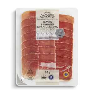 DIA NUESTRA ALACENA jamón serrano gran reserva 50% Duroc envase 90 gr del Dia