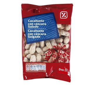 DIA cacahuetes con cáscara salados bolsa 400 gr del Dia