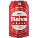 MAHOU 5 ESTRELLAS cerveza lata 33 cl del Dia