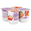 DANONE VITALINEA yogur desnatado sabor fresa pack 4 unidades 125 gr del Dia