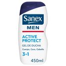 SANEX Men gel de ducha 3 en 1 active protect bote 450 ml del Dia