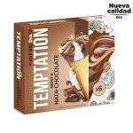DIA TEMPTATION helado cono sabor nata y chocolate caja 6 uds 408 gr del Dia
