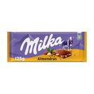 MILKA chocolate con leche y almendras tableta 125 gr del Dia