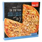 DIA pizza atún y bacon caja 400 gr del Dia