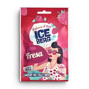 DIA ICEBERG chicle sabor fresa sin azúcar bolsa 45 gr del Dia