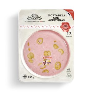 DIA NUESTRA ALACENA mortadela con aceitunas en lonchas envase 250 gr del Dia