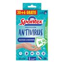 SPONTEX guantes protección antivirus talla 6 caja 30 + 6 ud del Dia