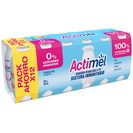 DANONE ACTIMEL yogur líquido natural 0% M.G pack 12 unidades 100 gr del Dia